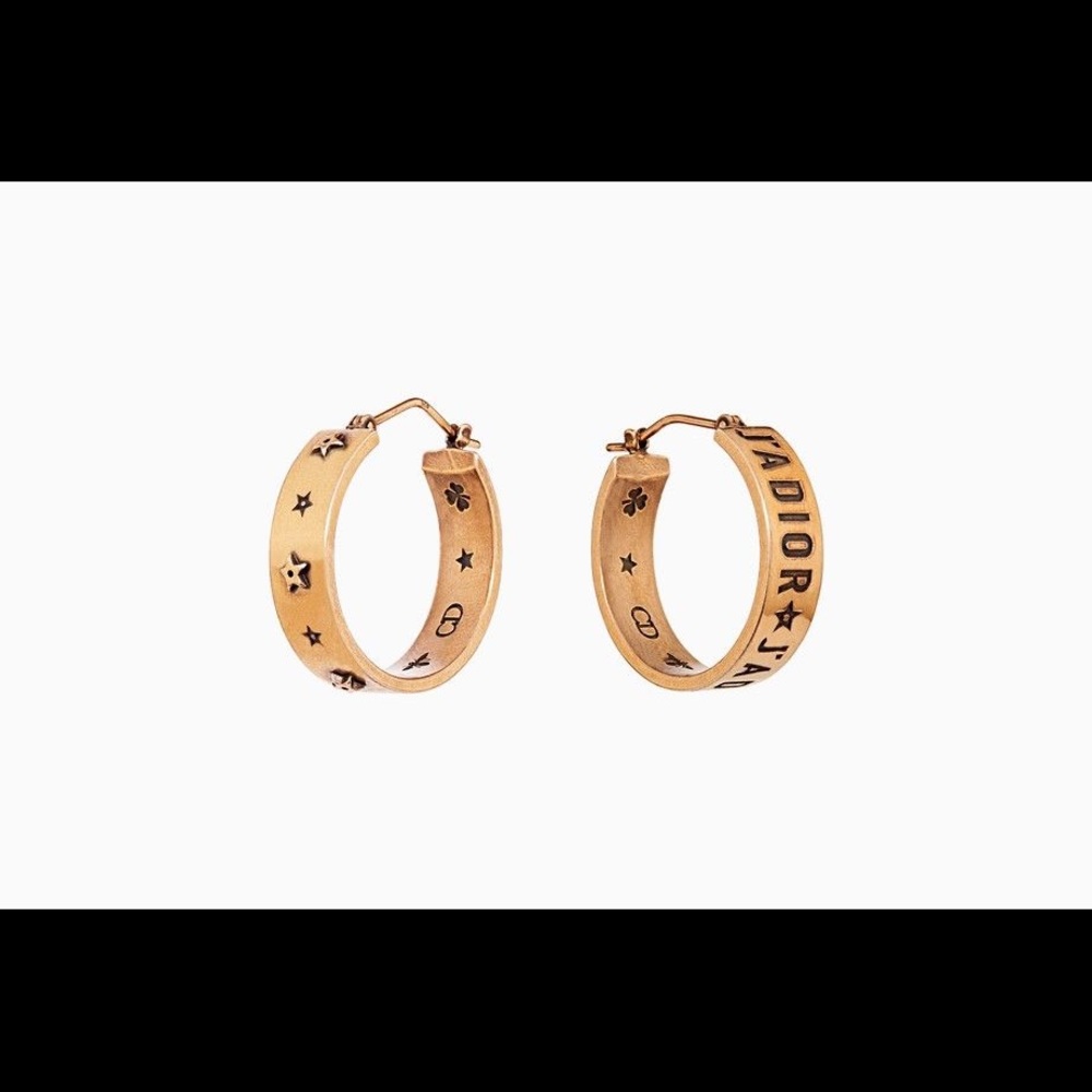 Dior jadior asimmetric hoops